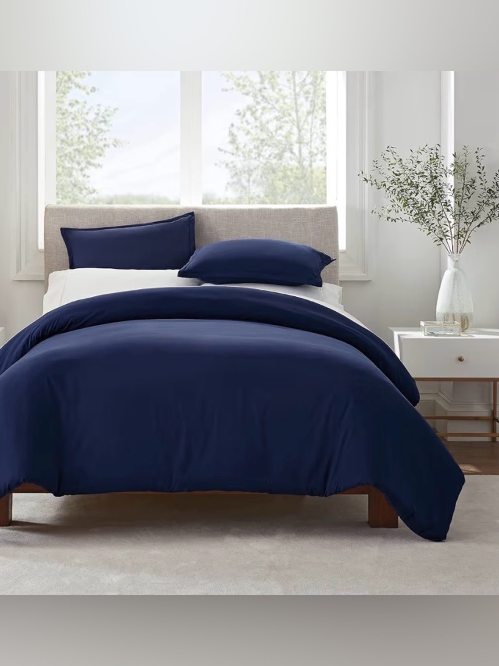 🌙 UP2B SERTA Simply Clean 3 Piece Hypoallergenic Duvet Cover Set